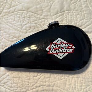Harley-Davidson Black Tank Side Panel with Red & White Logo
